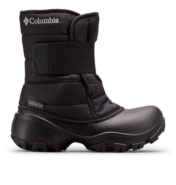 Columbia Rope Tow Boots Black Grey For Girls NZ68329 New Zealand